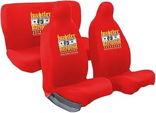 Mirsepet Tata İndica İle Uyumlu Oto Koltuk Kılıfı Kırmızı 4 Parça Tasarım Logo Hustle ürün görseli 1