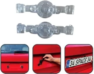Aee® Şeffaf Hayalet Plakalık | Gizli Plaka Sabitleme Aparatı | Tüm Araçlara Uyumlu Güçlü Plaka Tutucu Seti ürün görseli 1