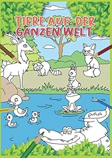 Tiere Auf Der Ganzen Welt: 30 Wunderschöne Malvorlagen Mit Tieren Aus Der Ganzen Welt. ürün görseli 1