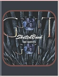 Independently Published Game Of Throne Themed Sketch Book For Adults,Beginners,Teen Boys,Girls And Professionals "8.5X11": Learn How To Draw And Sketch Objects,Draw ... Best Gift Idea For Adults,Arti ürün görseli 1