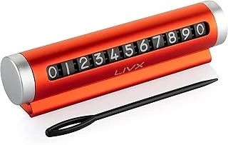 Livx Alüminyum Kasa Çevirmeli Araç İçi Park Telefon Numaratör Park Numarası Parkmatik Araç Torpido Üstü Parktel Telefon Yazısı Kırmızı Onbnl ürün görseli 1