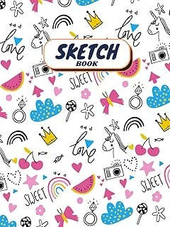 Independently Published Sketch Pad: Doodle Book For Girls - Fun Cover - For Drawing, Sketching And Doodling ürün görseli 1