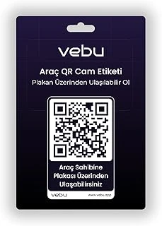 Vebu Araç Qr Kod Cam Etiketi, Dijital Numaratör, Plaka Üzerinden Ulaşılabilir Ol ürün görseli 1