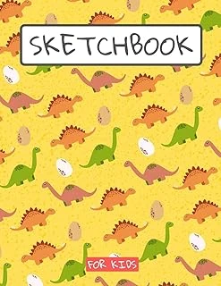 Sketchbook For Kids: Drawing Pad For Kids/Dinosaurs Lovers Childrens Sketch Book/Large Sketch Book Drawing, Writing, Doodling Paper Drawing Pad ürün görseli 1