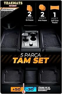 Trakmats (Kyb12557) 2022 Uni̇versal Oto Paspas 4D Havuzlu Yeni̇ Üreti̇m Si̇yah Adk Honda Accord Sedan Ile Uyumlu ürün görseli 1