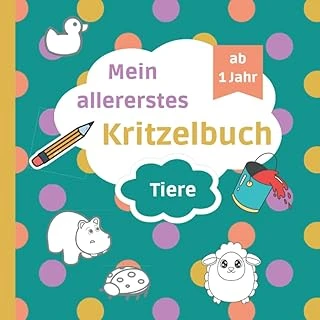 Kritzelbuch Ab 1 Jahr Tiere: Erstes Malbuch Für Kleinkinder | 55 Xxl Tiere Zum Ausmalen ürün görseli 1