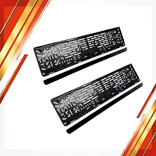 Aee® Çıtçıtlı Plakalık 2’Li Set – Takmatik Oto Plaka Tutucu, Standart Araç Plaka Çerçevesi (Siyah) ürün görseli 1