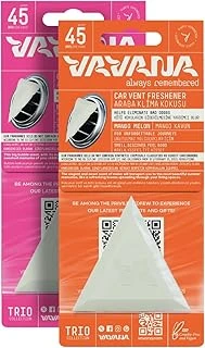 Vavana Araba Klima Kokusu 2'Li Set -Trio Oto Kokusu | Bpa & Sıvı İçermez | 45 Gün Etkili (Mango Melon | Bubble Gum) ürün görseli 1