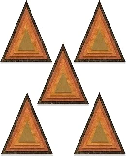 Sizzix Thinlits 664748 Zımba Kalıbı 25'Li Paket 664748 Istiflenmiş Tim Holtz, Istiflenmiş Fayans Üçgen, Tek Boy ürün görseli 1