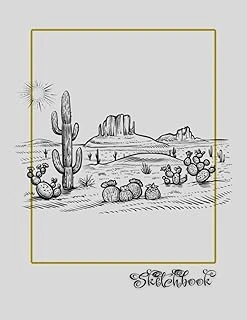 Sketchbook: Desert Scene, Large 8.5" X 11", 110 Pages, Perfect For Everyone, Crayons, Pencils, Drawing And Sketching ürün görseli 1