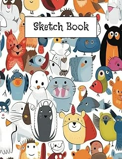 Sketch Book: Notebook For Drawing, Writing, Painting, Sketching Or Doodling, 120 Pages, 8.5X11 Animals Tile ürün görseli 1
