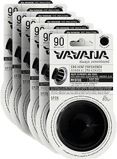Vavana Spin Araba Klima Kokusu - Profesyonel Otomobil Kokusu | Bpa & Sıvı İçermez | 90 Gün Etkili - 6'Lı Set (Mystic) ürün görseli 1