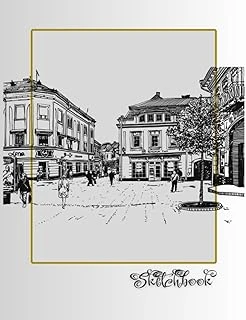 Sketchbook: City Scene, Large 8.5" X 11", 110 Pages, Perfect For Everyone, Crayons, Pencils, Drawing And Sketching ürün görseli 1