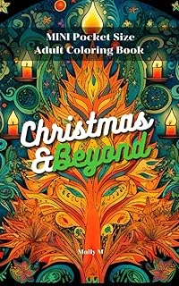 Mini Pocket Size Adult Coloring Books Christmas & Beyond: Perfectly Portable Pages Small And Pocket Size; Convenient 5X8 Size Is Perfect To Take Along Everywhere You Go ürün görseli 1
