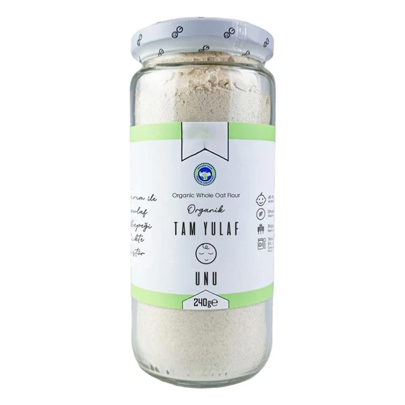 Natural Organik Tam Yulaf Unu 240gr ürün görseli 1