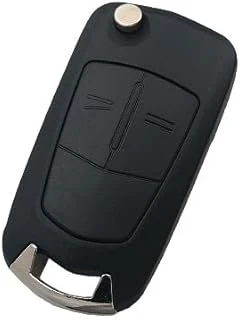 Autohan Keys Opel Astra H Için 2 Butonlu Anahtar Kumanda Kabı, Siyah Plastik ürün görseli 1
