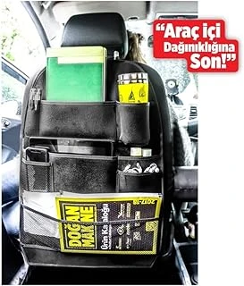 Automix Koltuk Arkası Kalın Süet Kumaş Organizer A Kalite Siyah ürün görseli 1