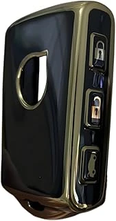 Autohan Keys Volvo Xc40 Xc90 Xc70 S60 Için Anahtar Koruma Kılıfı, Siyah-Gold, 2021-2025 Model Uyumlu, Tasarım ürün görseli 1