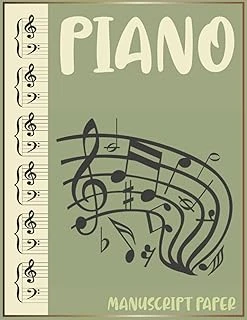 Independently Published Beginner Piano Sheet Music: Piano Manuscript Paper Wide Staves For Musicians, Composers, And Songwriters | A Large Grand Staff Music Notebook ürün görseli 1