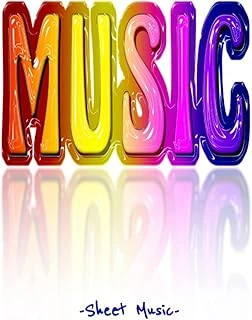 Sheet Music Notebook: Music Manuscript Paper /Notebook For Musicians / Staff Paper / Composition Books Gifts . - Large 12 Stave ürün görseli 1