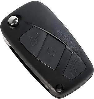 Autohan Keys Fiorino Punto Linea Ducato Ile Uyumlu, 3 Tuşlu Kumanda Anahtar Kabı, Siyah ürün görseli 1