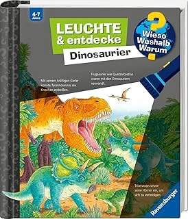 Wieso? Weshalb? Warum? Leuchte Und Entdecke: Dinosaurier (Taschenlampen-Buch Mit Folien Und Klappen) ürün görseli 1