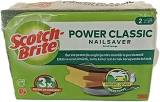 Scotch Brite Scotch Brite Power 2'Li Sünger X 2 Paket/Tırnak Koruyuculu ürün görseli 1