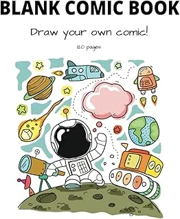 Independently Published Blank Comic Book, For Kids, 120 Pages, Create Your Own Story, Draw Your Comics ürün görseli 1