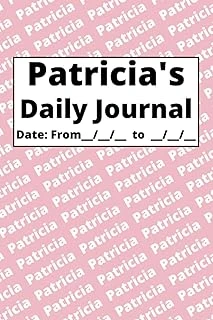 Independently Published Personalized Daily Journal - Patricia: Pink Cover ürün görseli 1