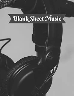 Blank Sheet Music: 100 Pages Of Music Manuscript Paper, Composition Book, Blank Sheet Music (100 Pages 8.5X11) ürün görseli 1