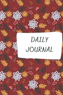 Red Floral Daily Journal ürün görseli 1