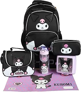 Kuromi Shadow Chic Koleksiyonu Okul Çantası, Termoslu, Mor ürün görseli 1