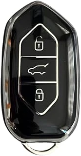 Autohan Keys Togg T10X T10F Akıllı Anahtar Kılıfı, 3 Tuşlu, Nano Koruma (Siyah-Gümüş) ürün görseli 1