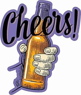 Sticker Usta - Beer - Şerefe - Cheers Sticker - 20562 Renkli 10 X 8.5 Cm ürün görseli 1