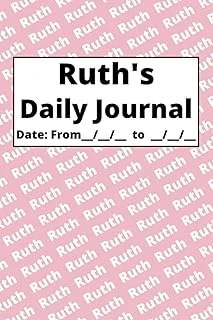 Independently Published Personalized Daily Journal - Ruth: Pink Cover ürün görseli 1