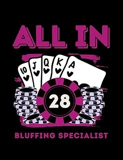 Independently Published All In 28 28Th Poker Casino Flush Poker Chips Gambler 28 Years Old Birthday Gift Notebook: Dated And Lined Book ürün görseli 1