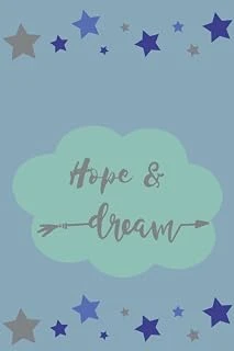 Hope And Dream: Journal With Stars And Cloud ürün görseli 1