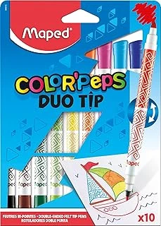 Maped 849010 Color Peps Duo 10 Renk Keçeli̇ Kalem ürün görseli 1