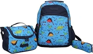 Bagacar Kids Erkek Dinazor Model Kalemlikli Beslenmeli Set Sırt Çantası ürün görseli 1