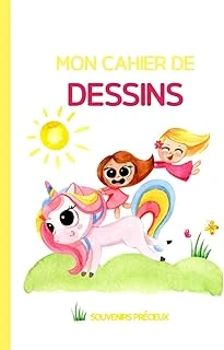 Carnet De Dessin Enfant: Cahier De Dessin A4 100 Pages De Feuilles Blanches | Jolie Couverture Licorne Rigolote | Cahier Vierge Grand Format Pour ... Des Souvenirs Pour La Vie (French Edition) ürün görseli 1
