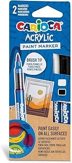 Carioca Akrilik Paint Marker Su Bazli Fırça Uçlu 2'Li ürün görseli 1
