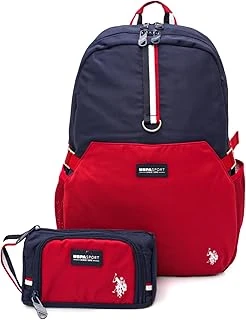 U.S. Assn. U.S. Polo. Assn. Unisex Okul Çanta Seti Plset2409390,Kırmızı Tek Ebat ürün görseli 1