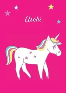Uschi: Einhorn Malbuch / Tagebuch / Notizbuch - Din A4 - Blanko (German Edition) ürün görseli 1