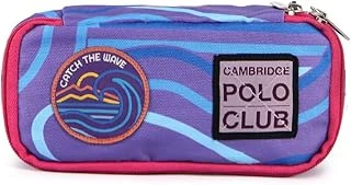 Cambridge Club Tek Bölmeli Unisex Çocuk Kalem Çantası, Wave, Mor, Üniseks Çocuk ürün görseli 1