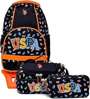 U.S. Assn. U.S. Polo. Assn. Erkek Çocuk Tekerlekli Okul Çanta Seti Plsettrl241656766,Siyah Tek Ebat ürün görseli 1