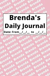 Independently Published Personalized Daily Journal - Brenda: Pink Cover ürün görseli 1