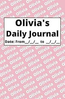 Independently Published Personalized Daily Journal - Olivia: Pink Cover ürün görseli 1