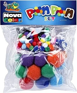 Nova Color Nc-350 Renkli Ponpon 30Cm ürün görseli 1