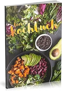 Leeres Kochbuch: Für Über 80 Lieblingsrezepte || Ca. A5 Softcover || Rezeptbuch Zum Selbstgestalten/Selberschreiben Mit Inhaltsverzeichnis || Motiv: Vegan Kochen ürün görseli 1
