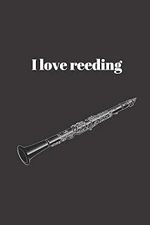 I Love Reeding: Lined Journal, Gift For Clarinet Player (6" X 9" Lined Notebook, 110 Pages) ürün görseli 1